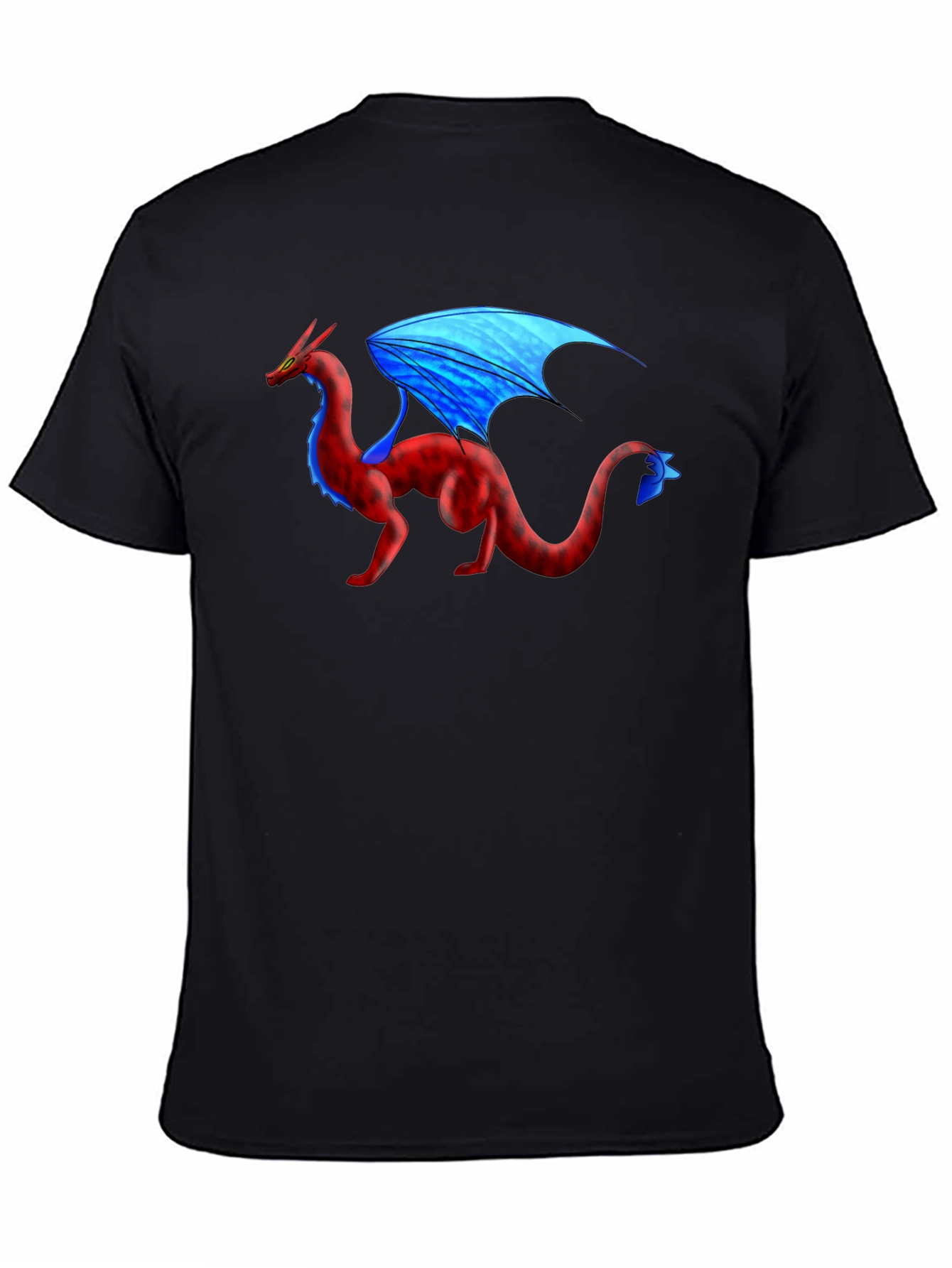 Dragon Graphic T-Shirt - Black Cotton Tee