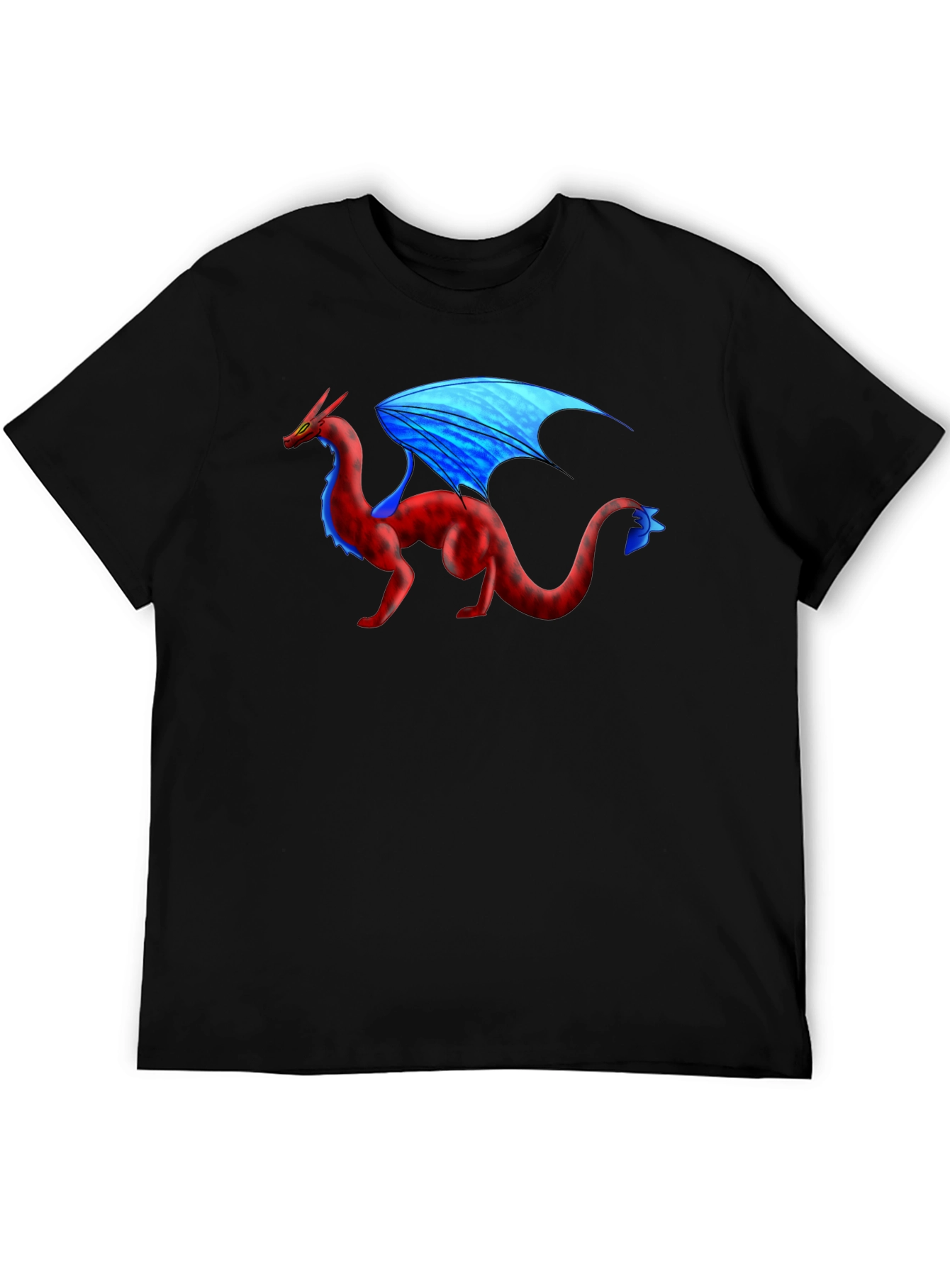 Dragon Graphic T-Shirt - Black Cotton Tee