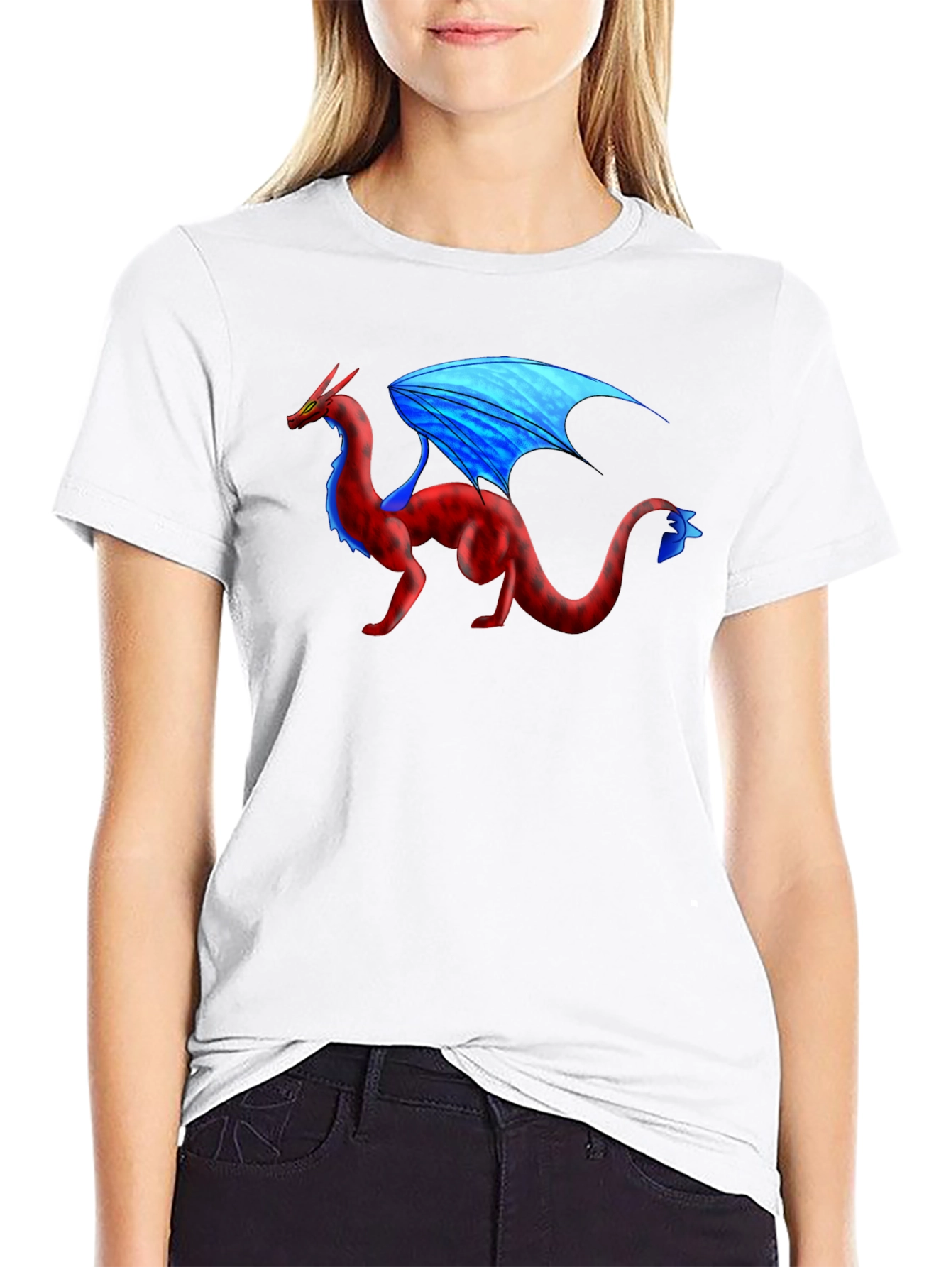 Dragon Graphic T-Shirt - Black Cotton Tee