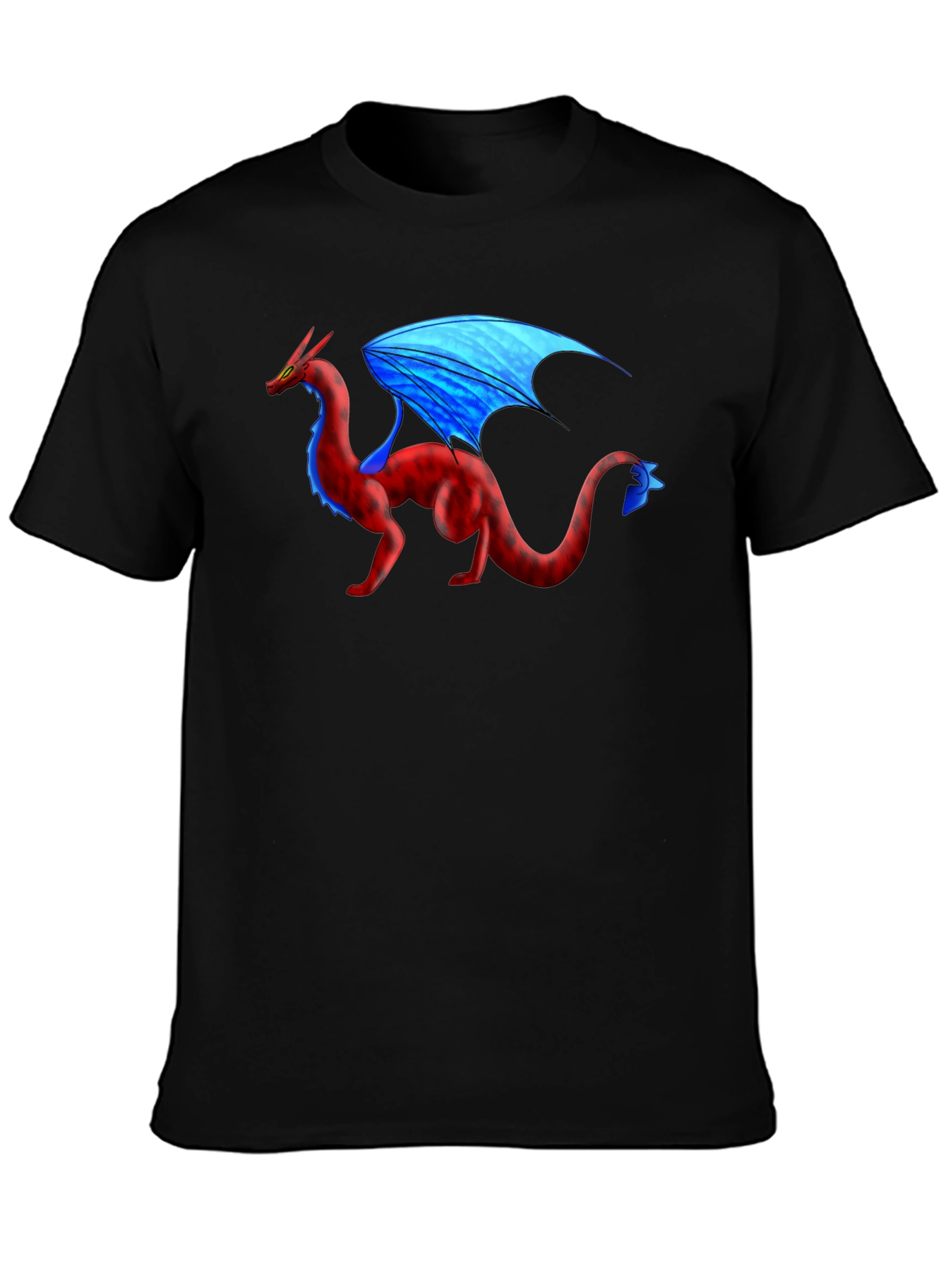 Dragon Graphic T-Shirt - Black Cotton Tee