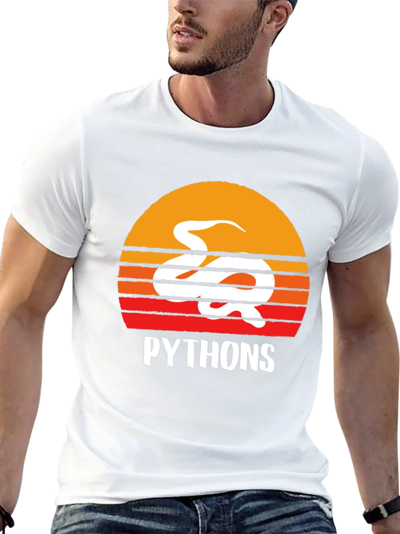 Python Sunset Graphic Tee - Programmer Shirt