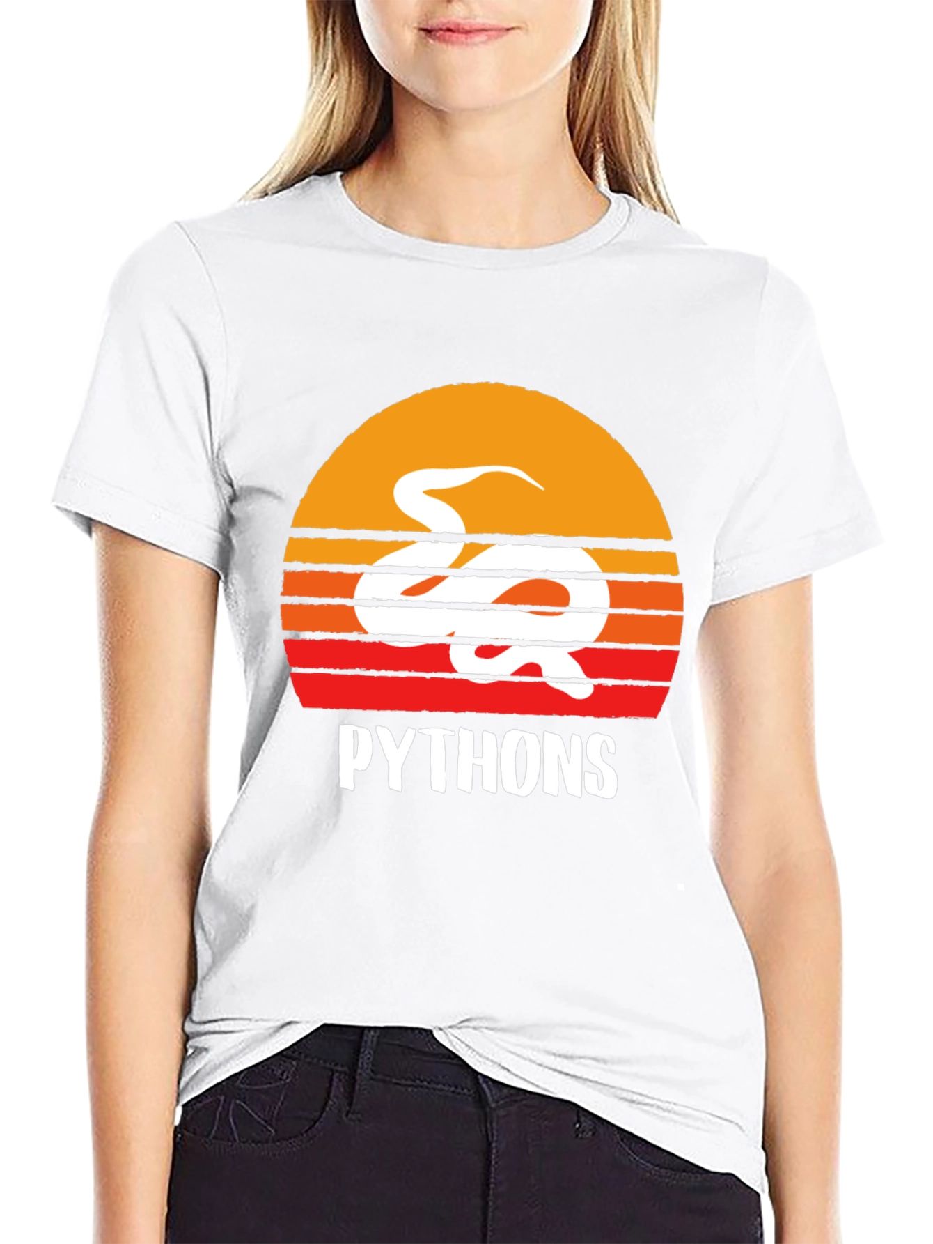 Python Sunset Graphic Tee - Programmer Shirt
