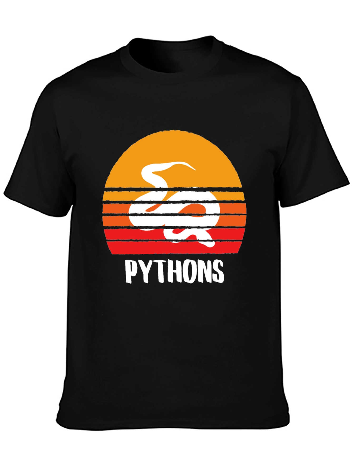 Python Sunset Graphic Tee - Programmer Shirt