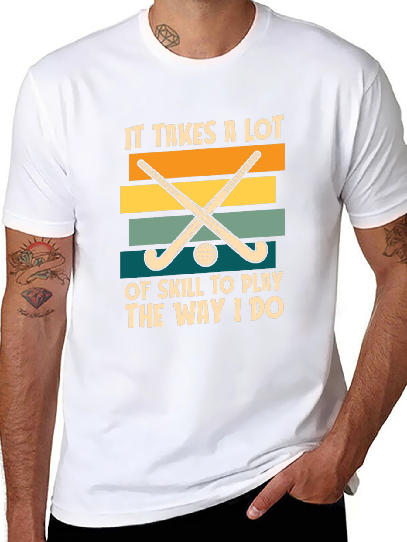 Funny Field Hockey T-Shirt: It Takes Skill