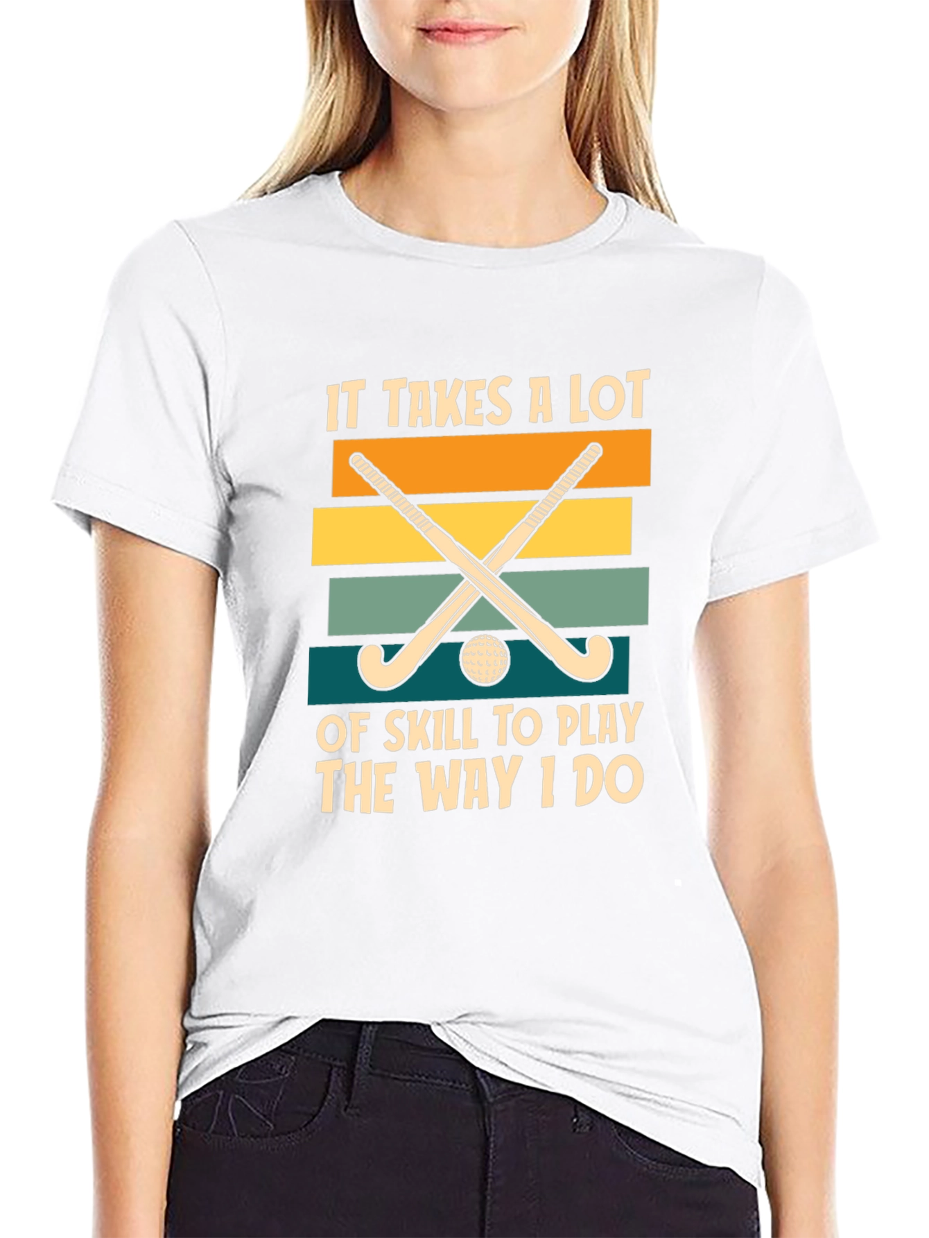 Funny Field Hockey T-Shirt: It Takes Skill