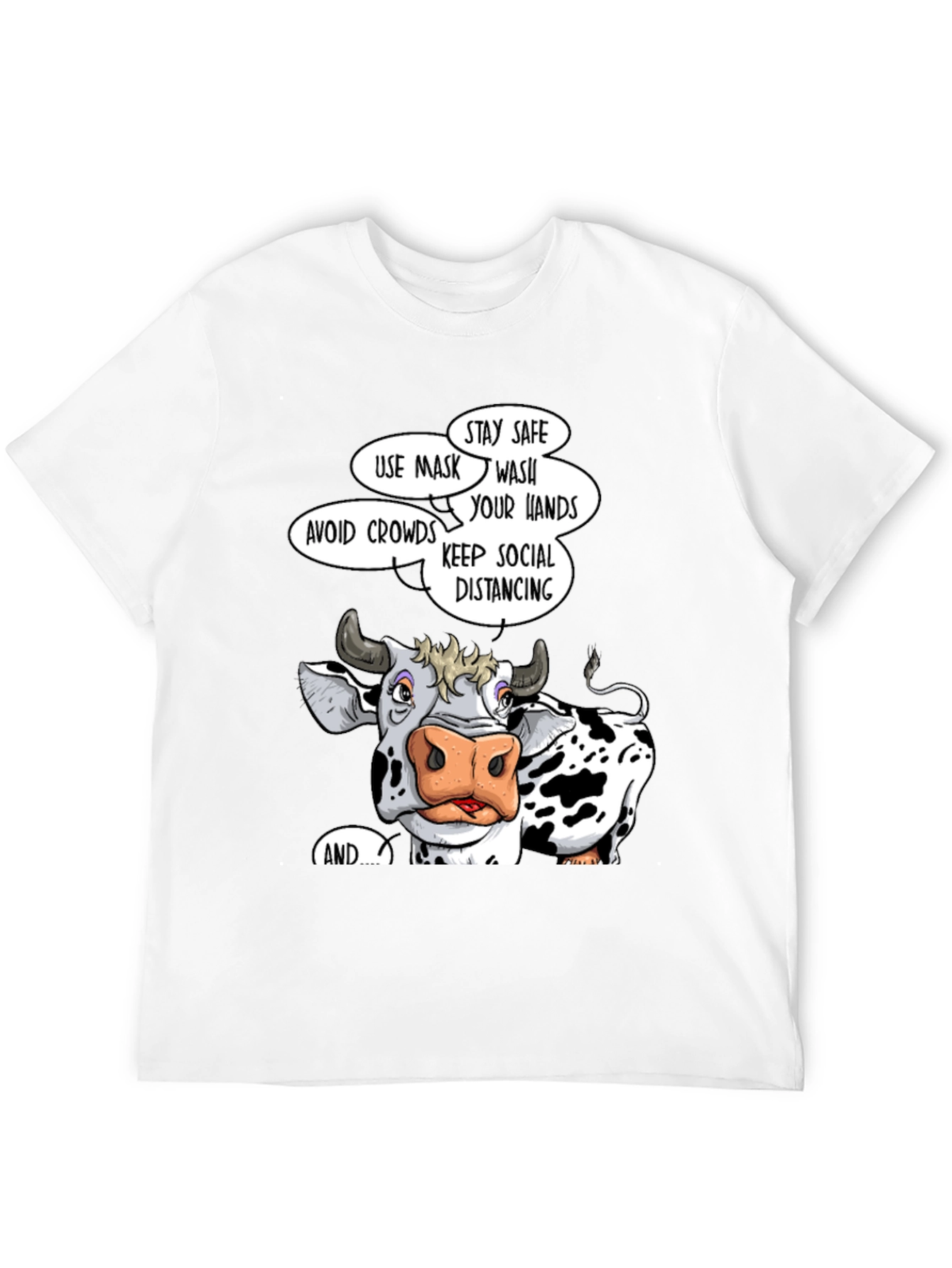 Cow Social Distancing T-Shirt
