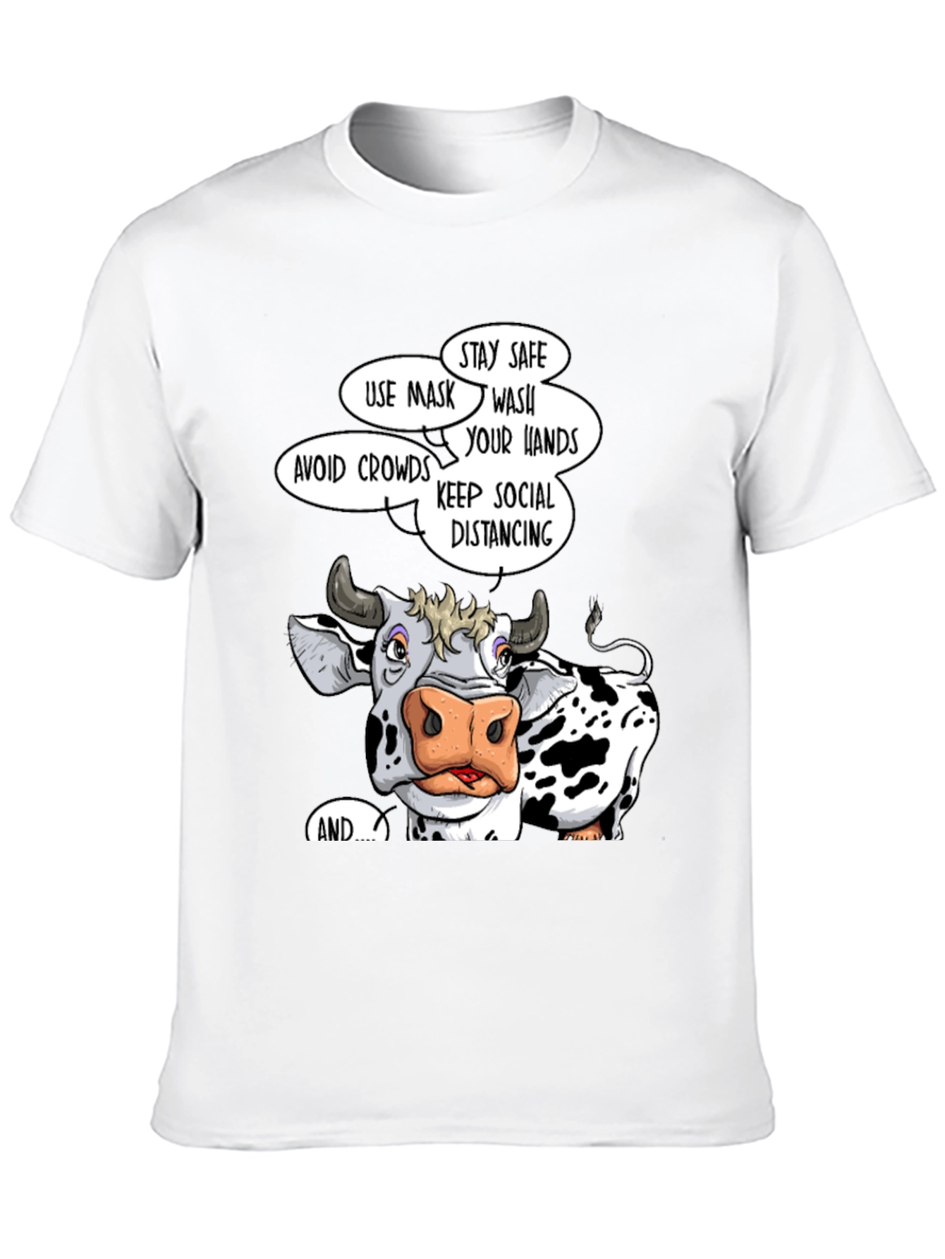 Cow Social Distancing T-Shirt