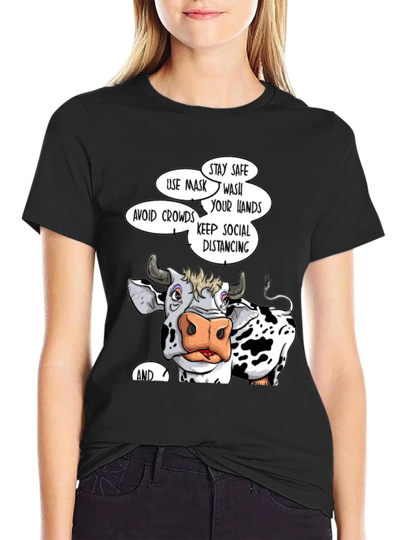 Cow Social Distancing T-Shirt