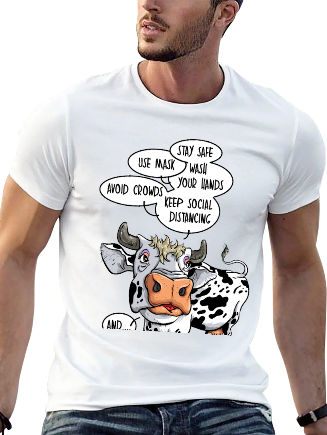 Cow Social Distancing T-Shirt
