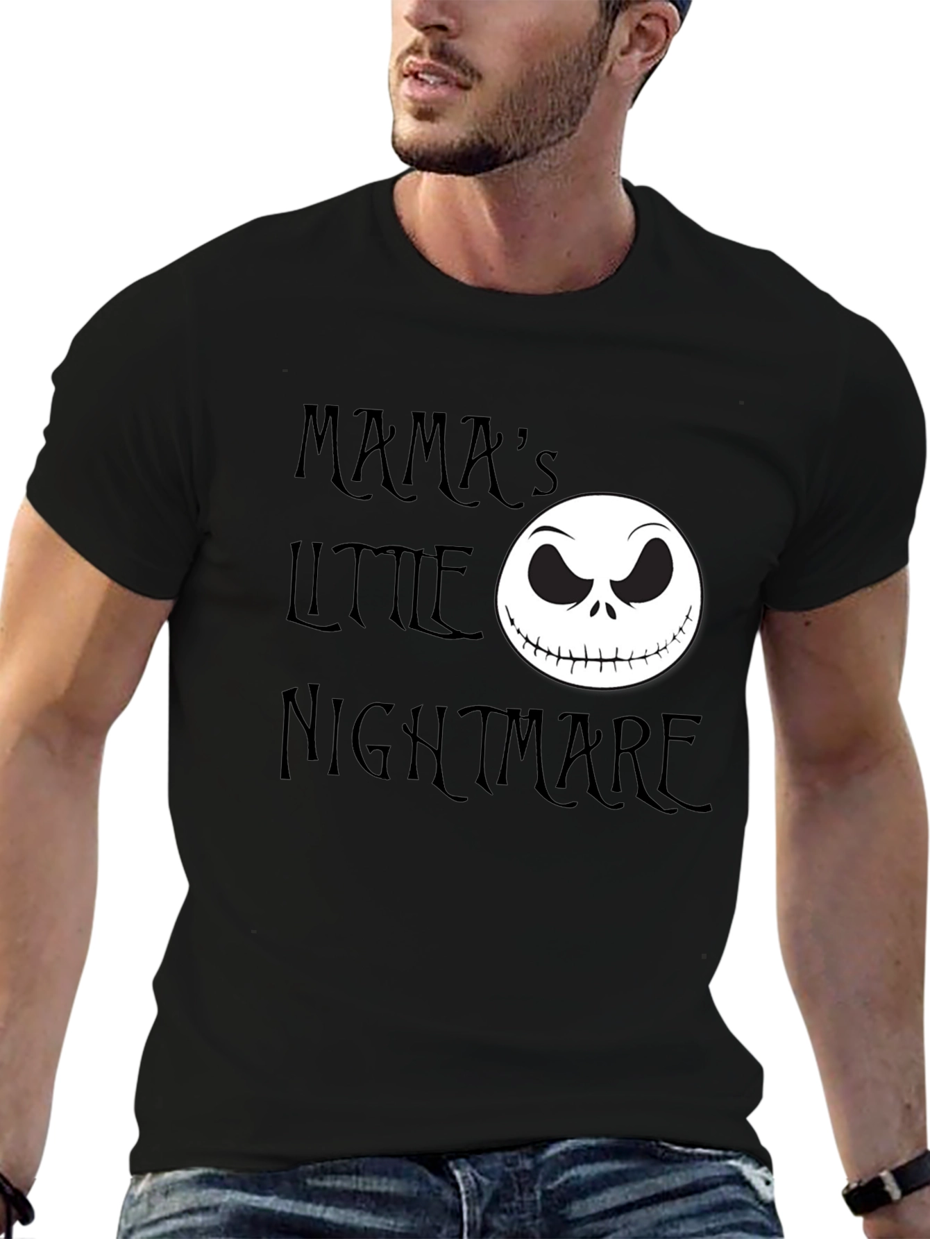Mamas Little Nightmare Jack Skellington Graphic T-Shirt