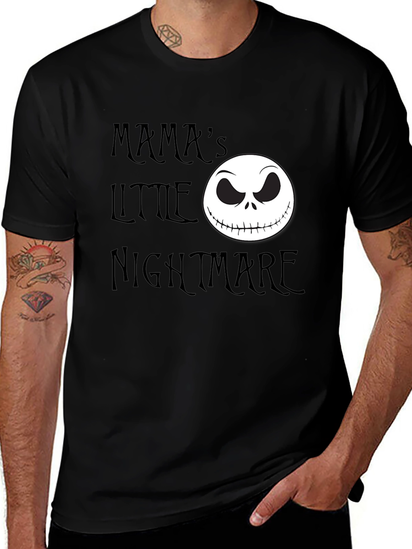 Mamas Little Nightmare Jack Skellington Graphic T-Shirt