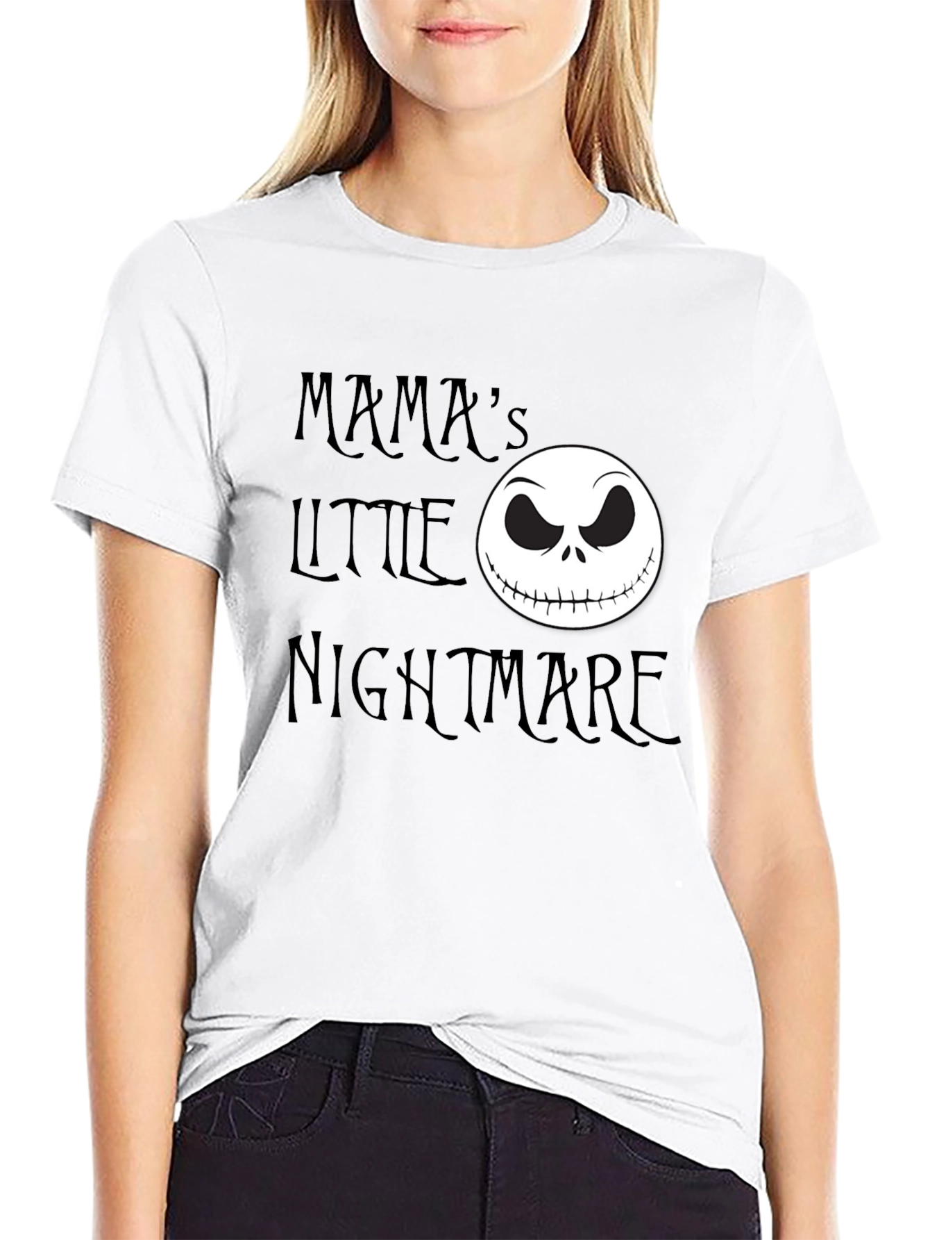 Mamas Little Nightmare Jack Skellington Graphic T-Shirt