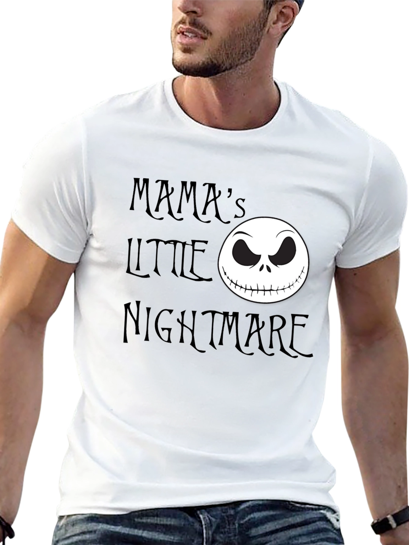 Mamas Little Nightmare Jack Skellington Graphic T-Shirt
