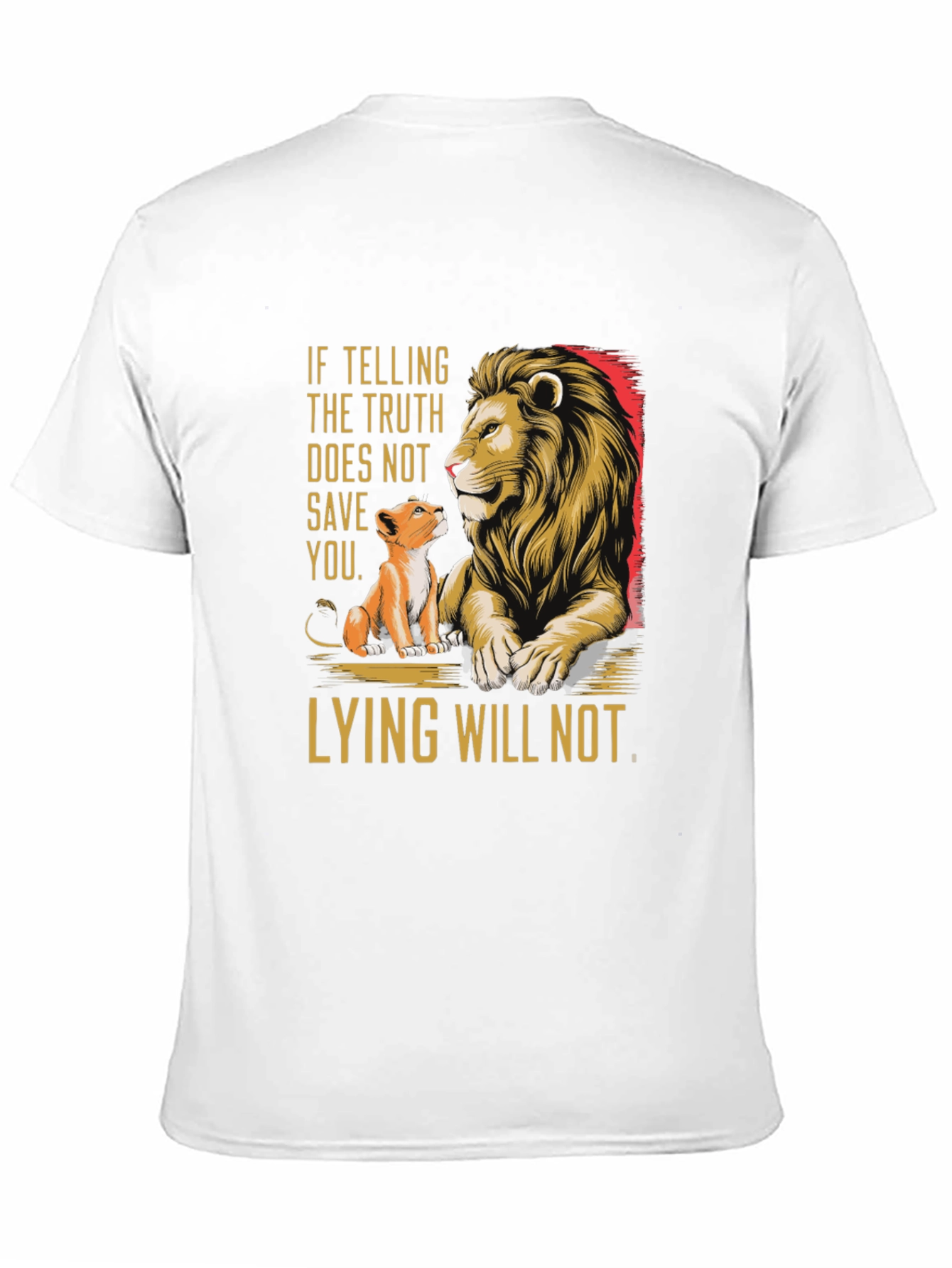 Truth Lion Graphic Tee - Mens Black T-Shirt