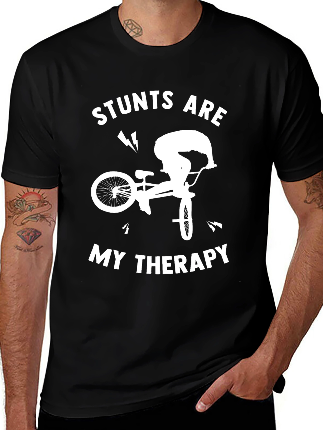 Stunts Are My Therapy Graphic Tee