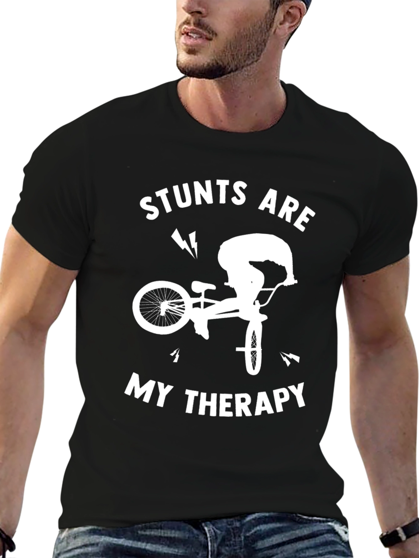 Stunts Are My Therapy Graphic Tee