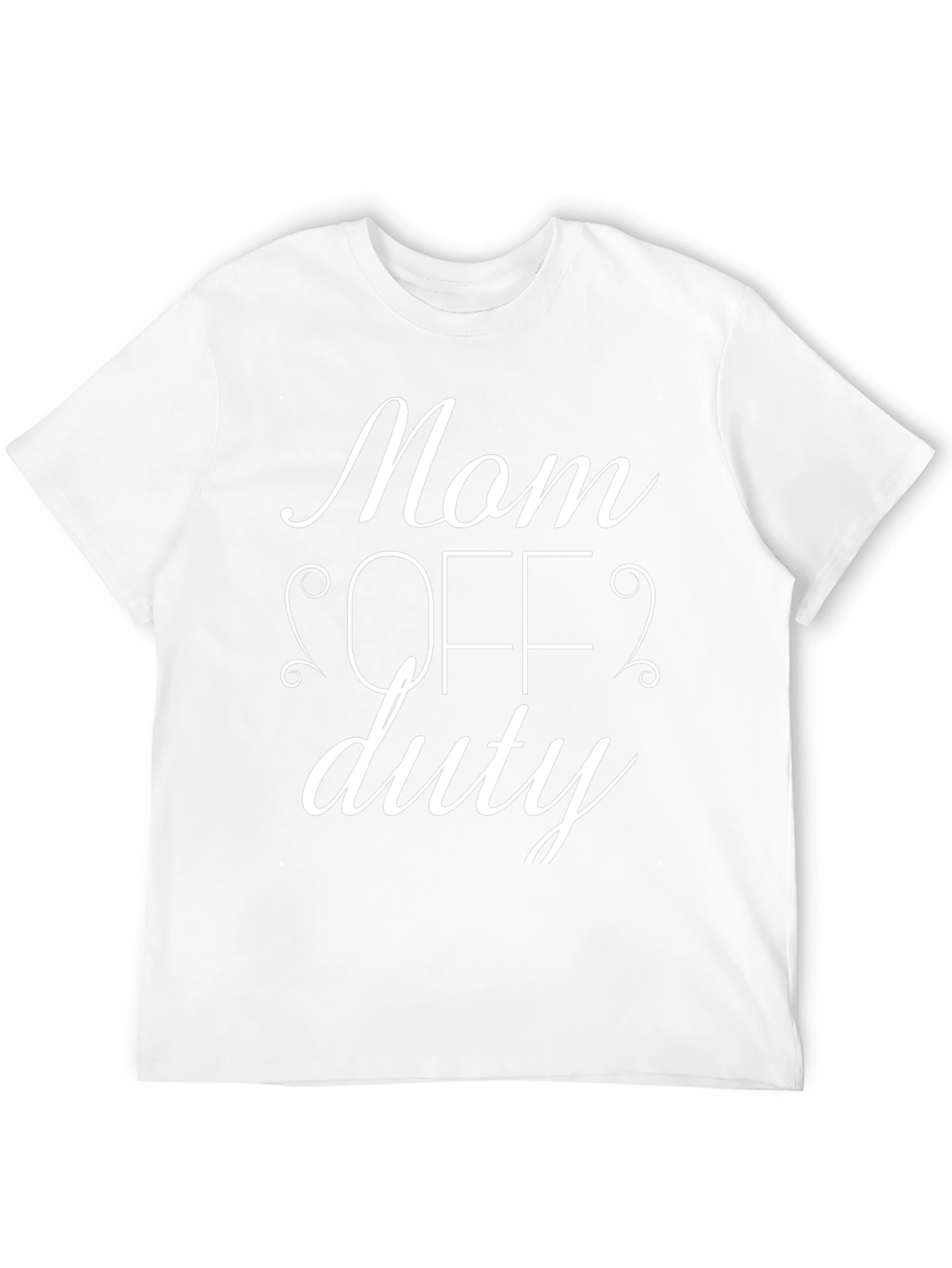 Mom Off Duty Black Graphic T-Shirt