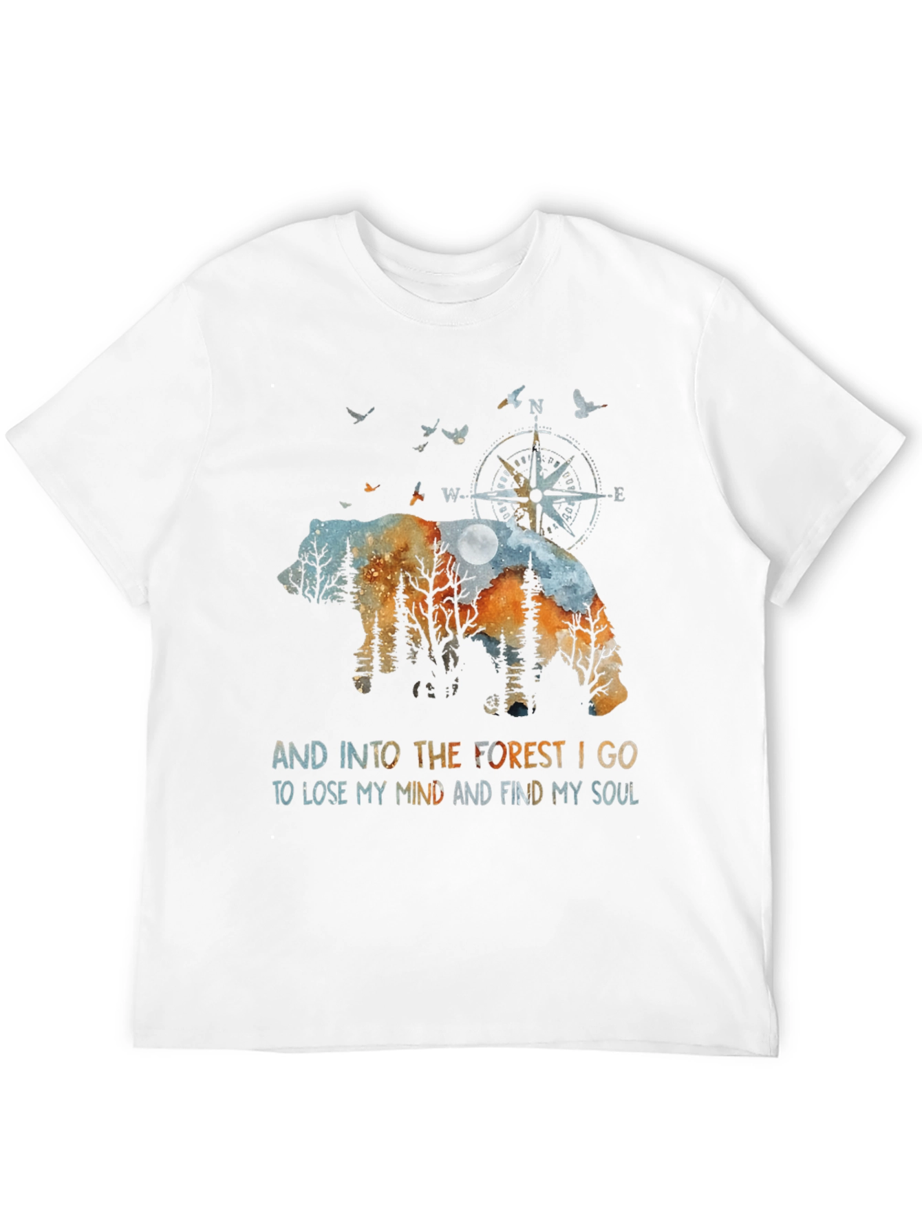 Nature Bear Graphic T-Shirt - Find Your Soul