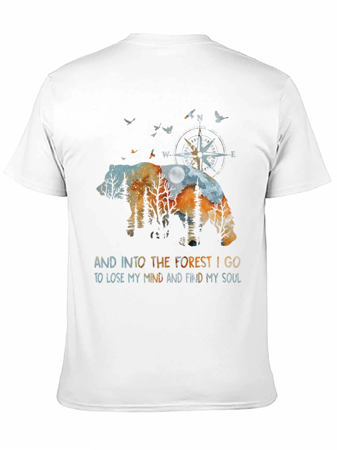 Nature Bear Graphic T-Shirt - Find Your Soul