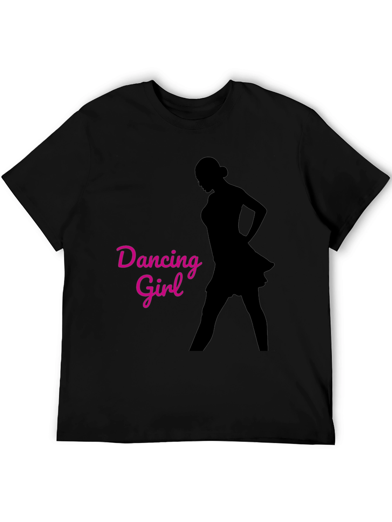 Dancing Girl Graphic Black T-Shirt