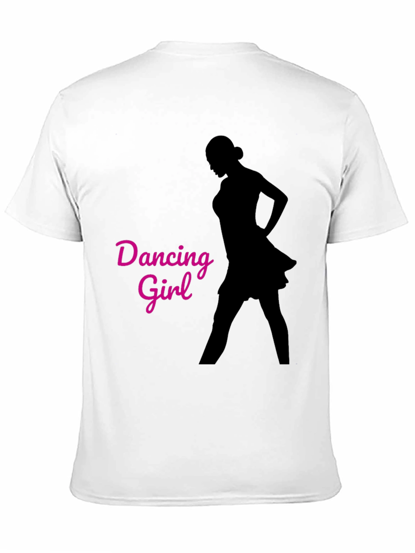Dancing Girl Graphic Black T-Shirt