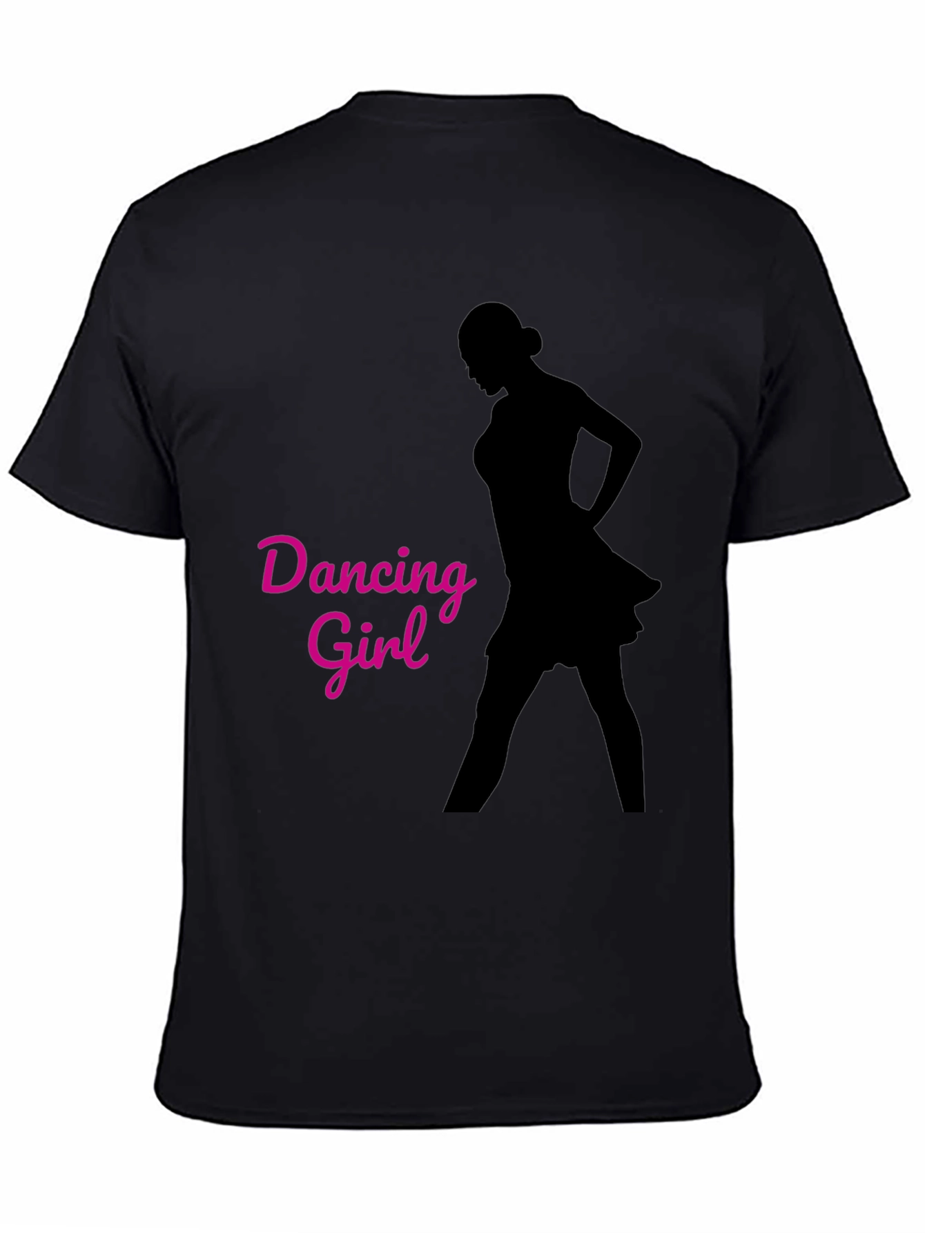 Dancing Girl Graphic Black T-Shirt