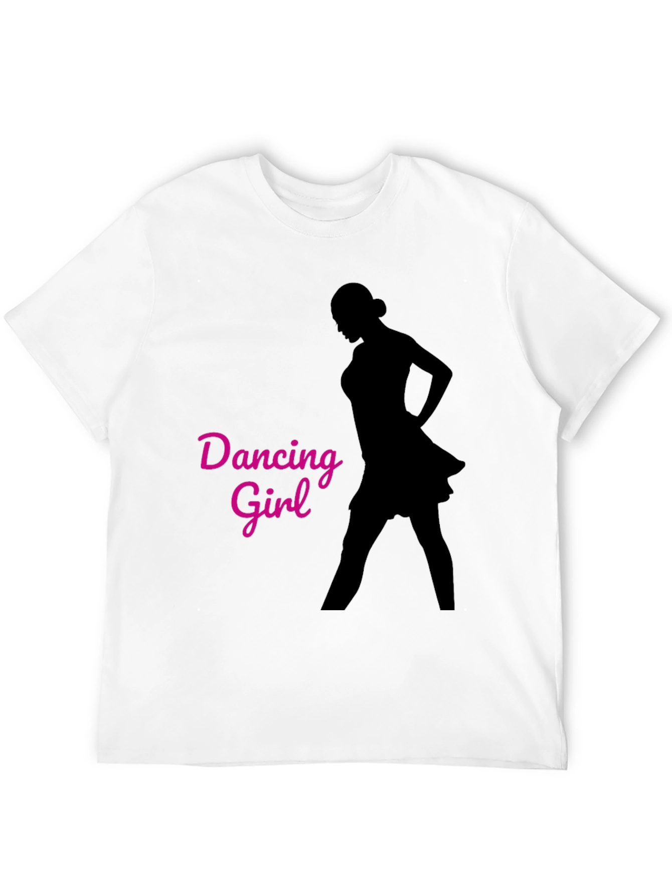 Dancing Girl Graphic Black T-Shirt