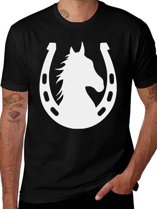 Horse & Horseshoe Graphic T-Shirt