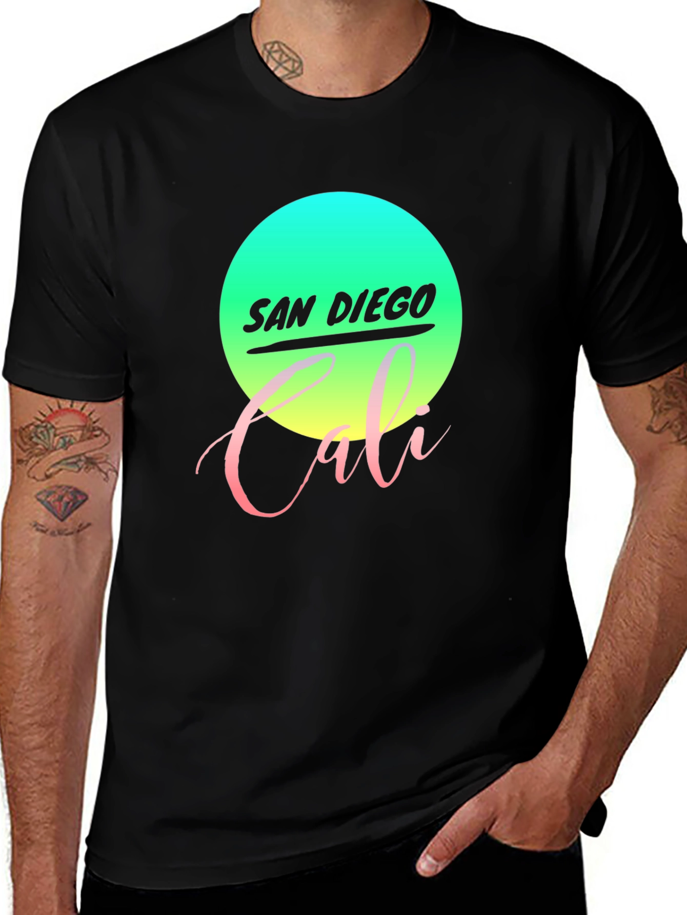 San Diego Cali Graphic Tee - Retro Style
