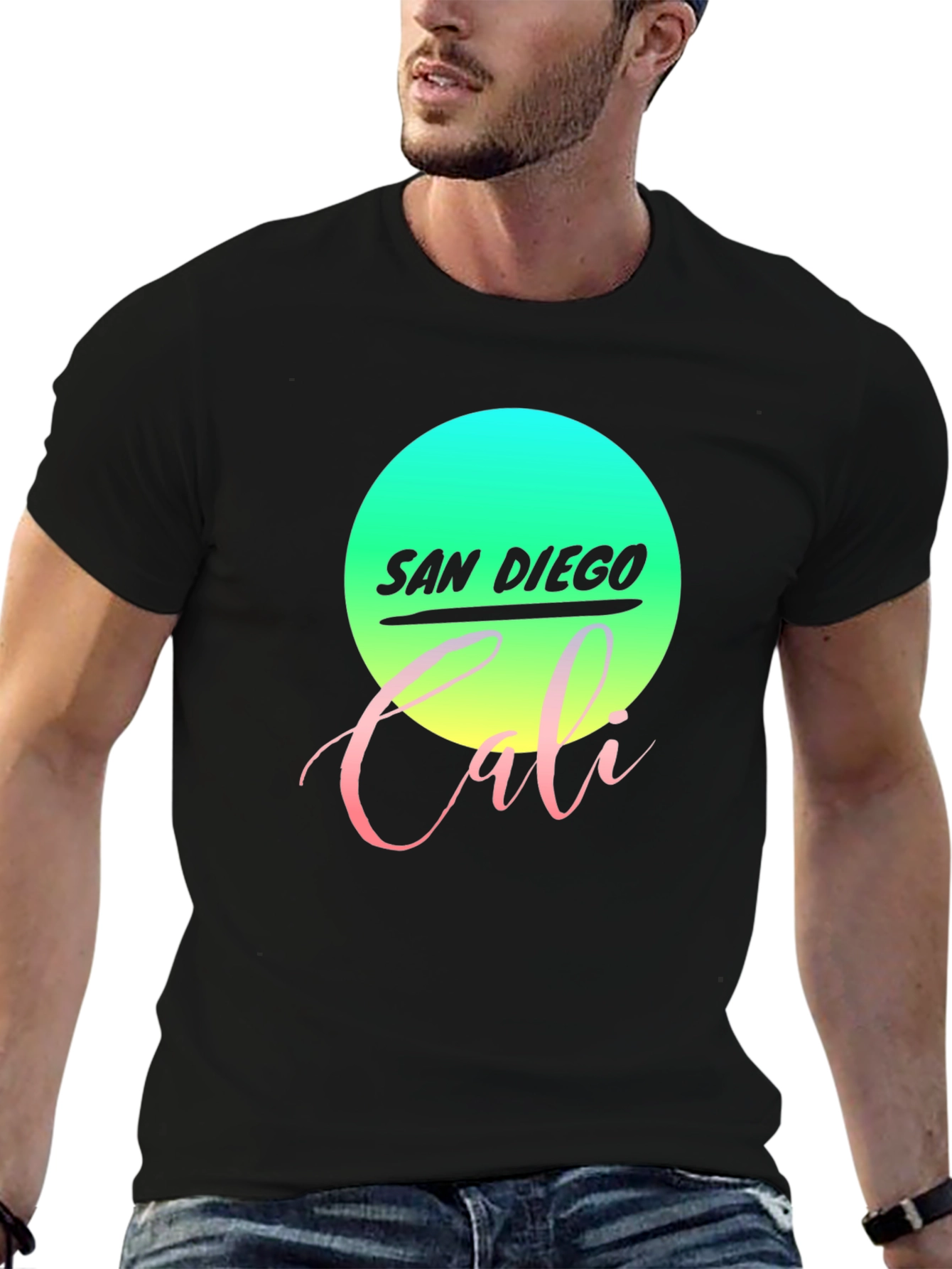 San Diego Cali Graphic Tee - Retro Style