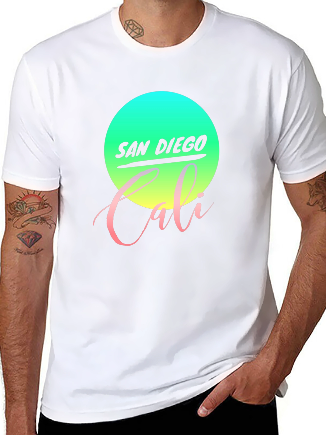 San Diego Cali Graphic Tee - Retro Style