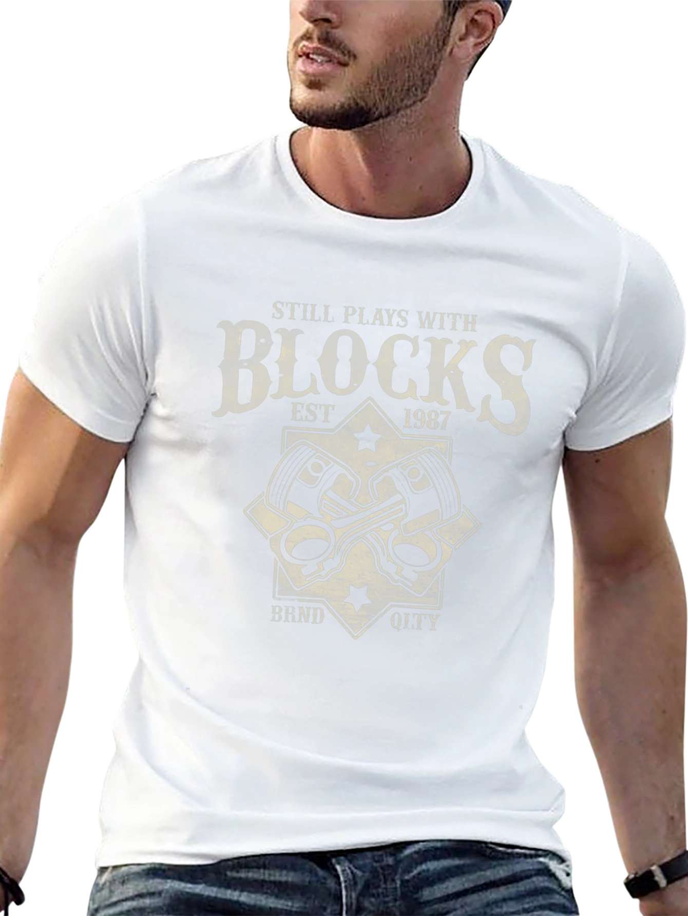Still Plays With Blocks T-Shirt - Car Enthusiast