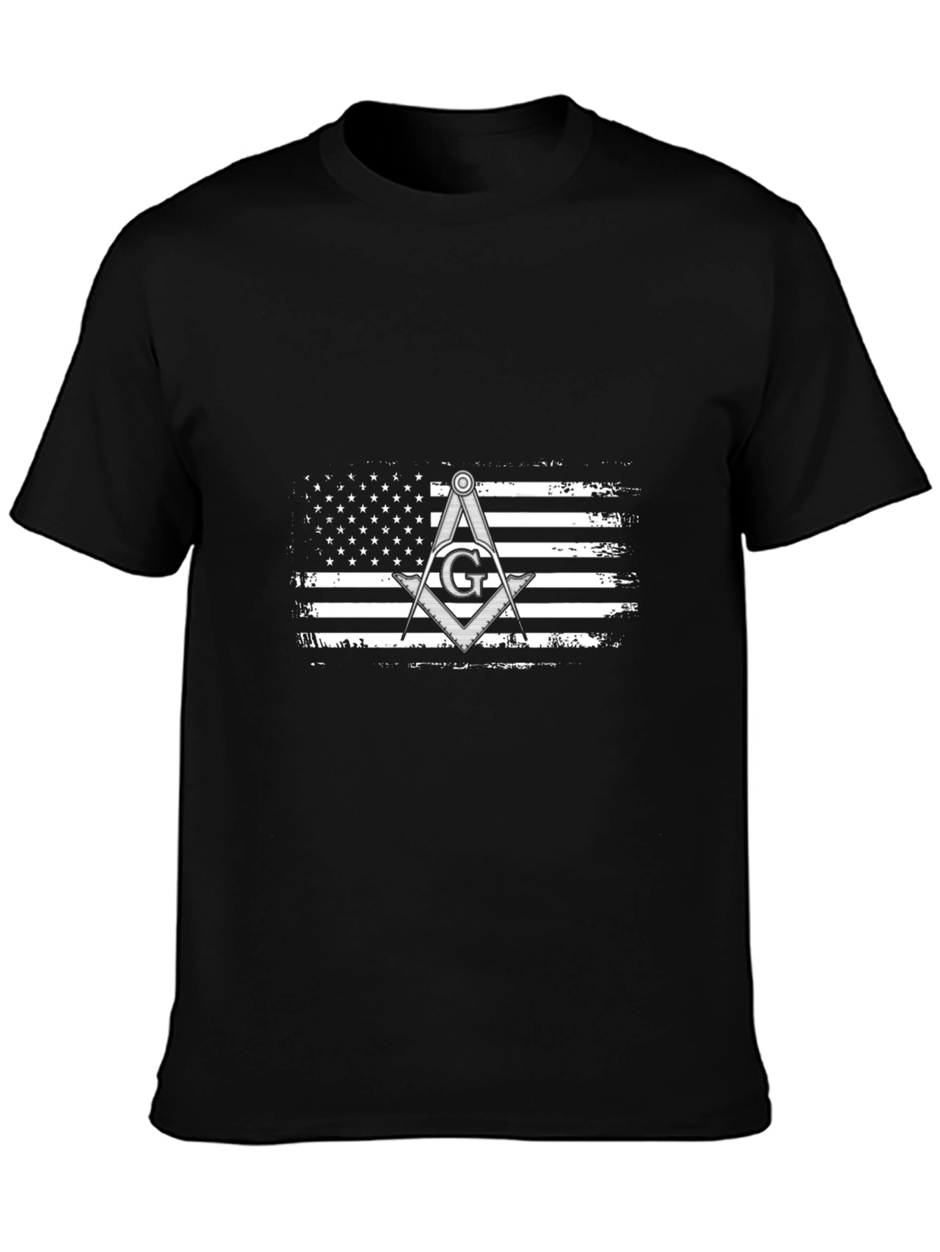 Freemason USA Flag Graphic T-Shirt