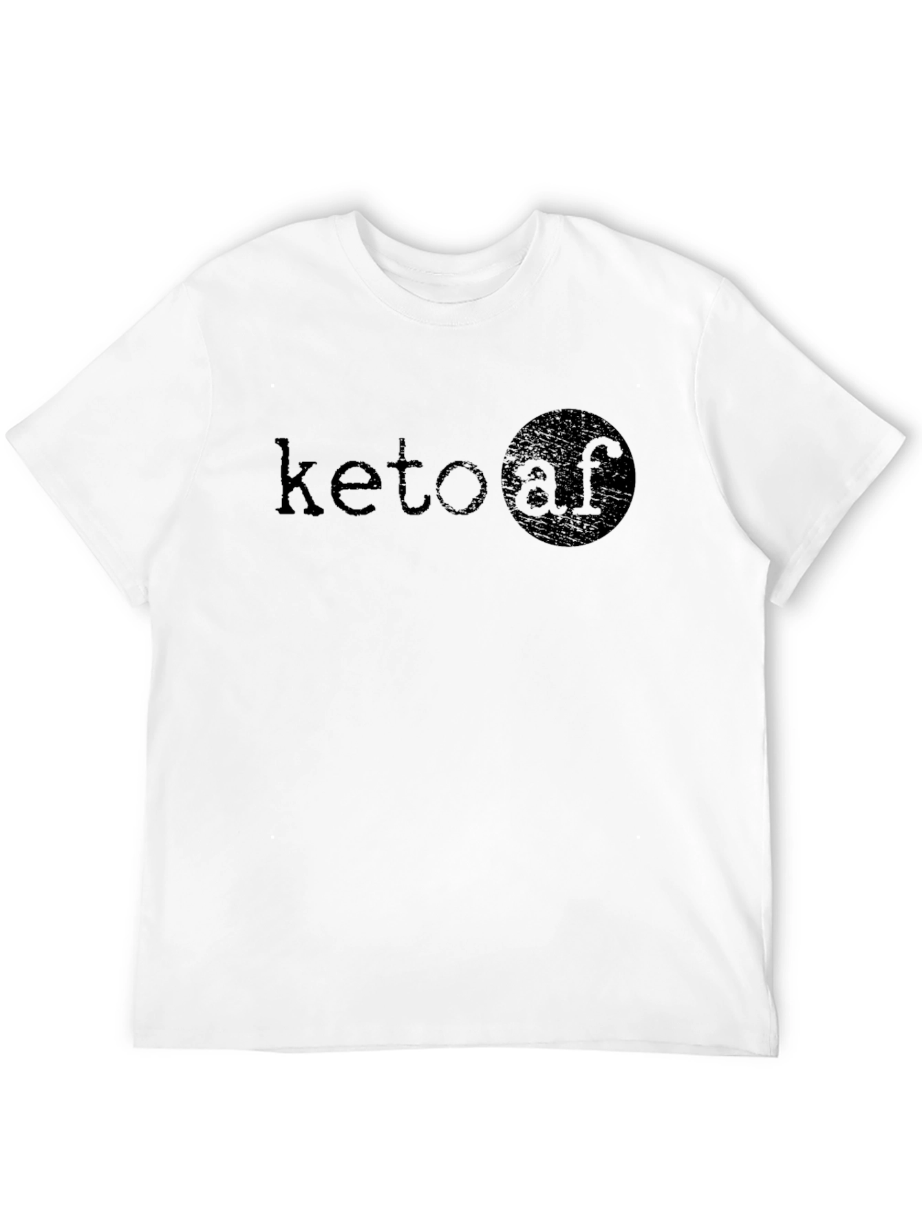 Keto AF Graphic Tee - Black Casual T-Shirt