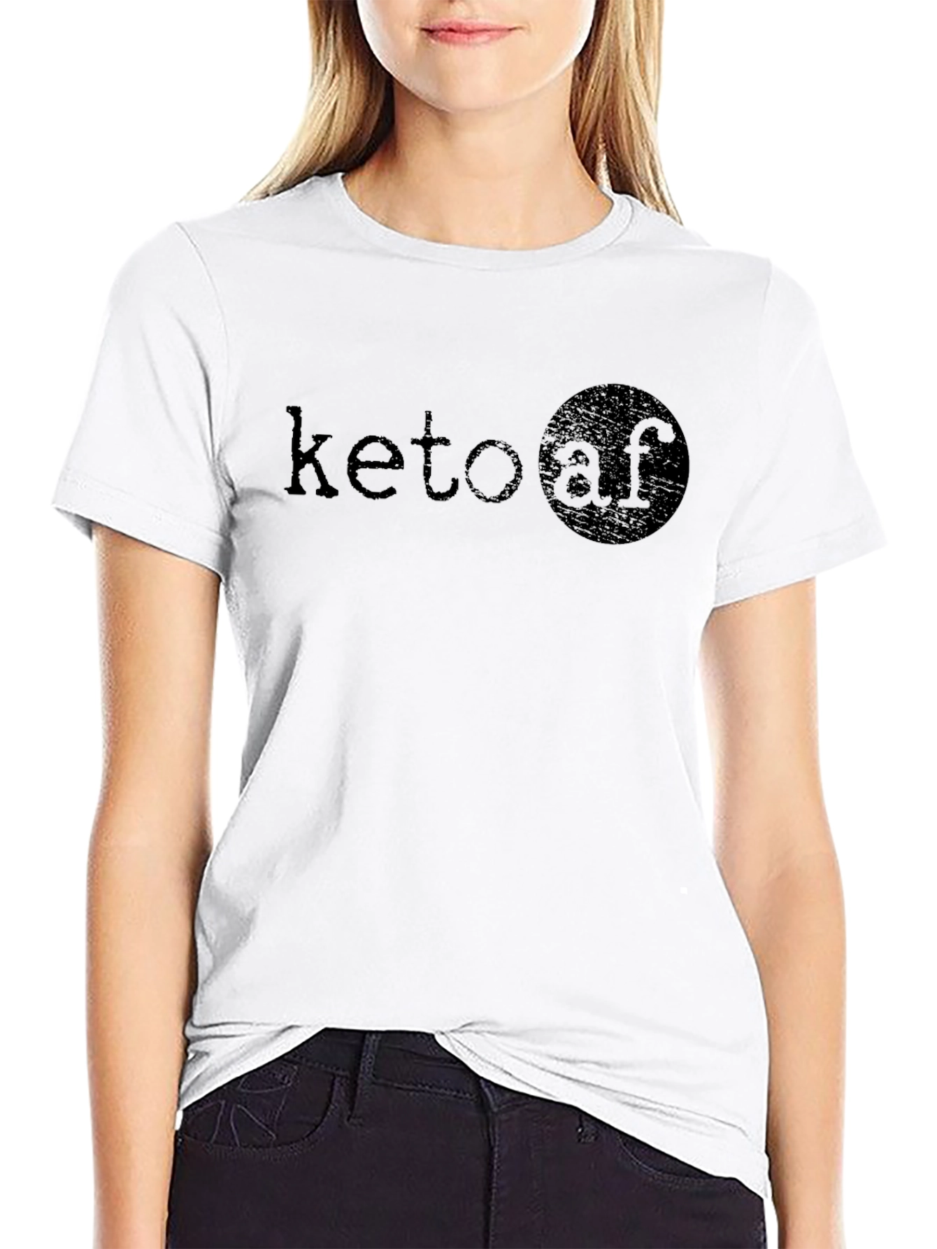 Keto AF Graphic Tee - Black Casual T-Shirt