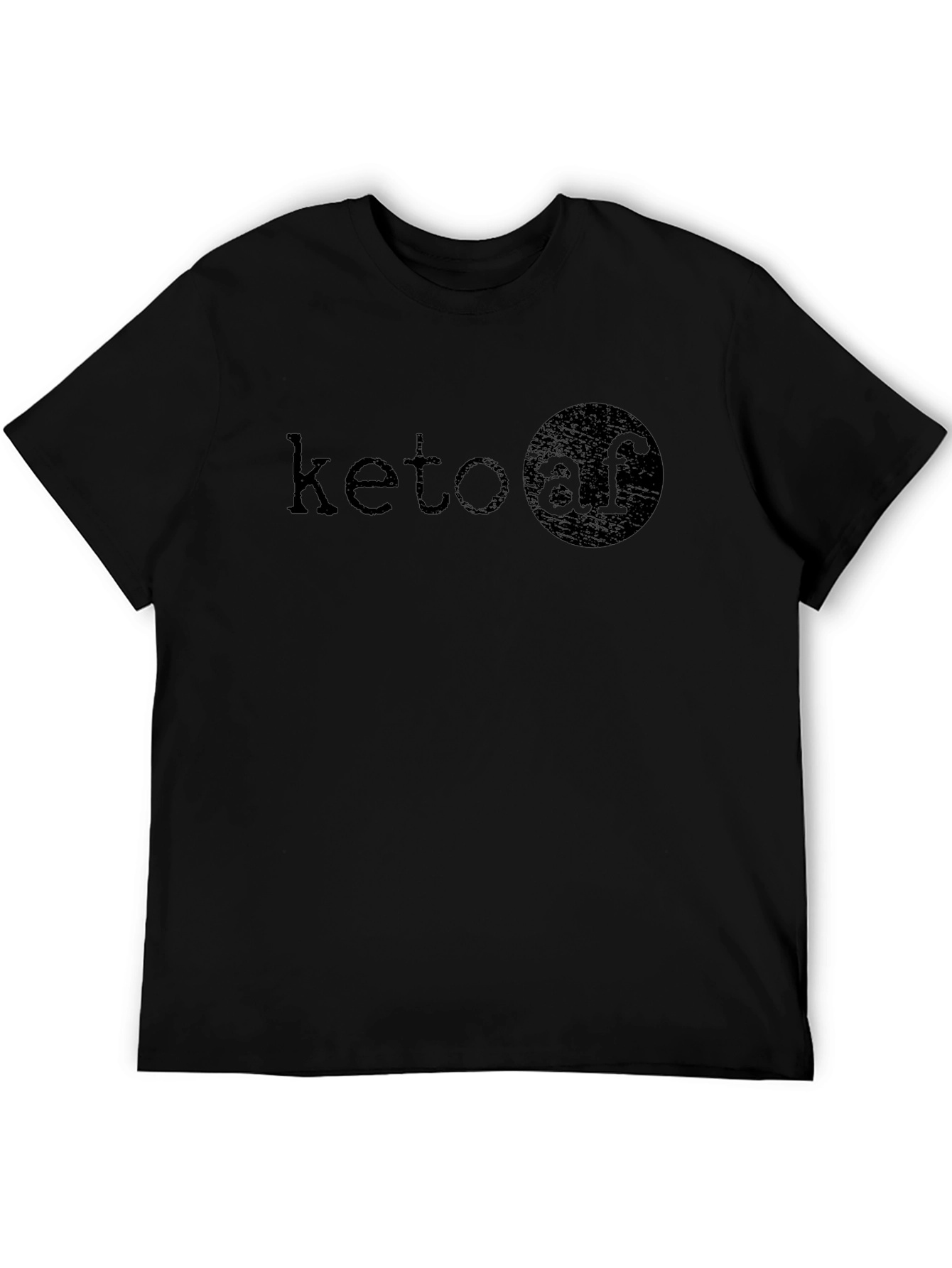Keto AF Graphic Tee - Black Casual T-Shirt