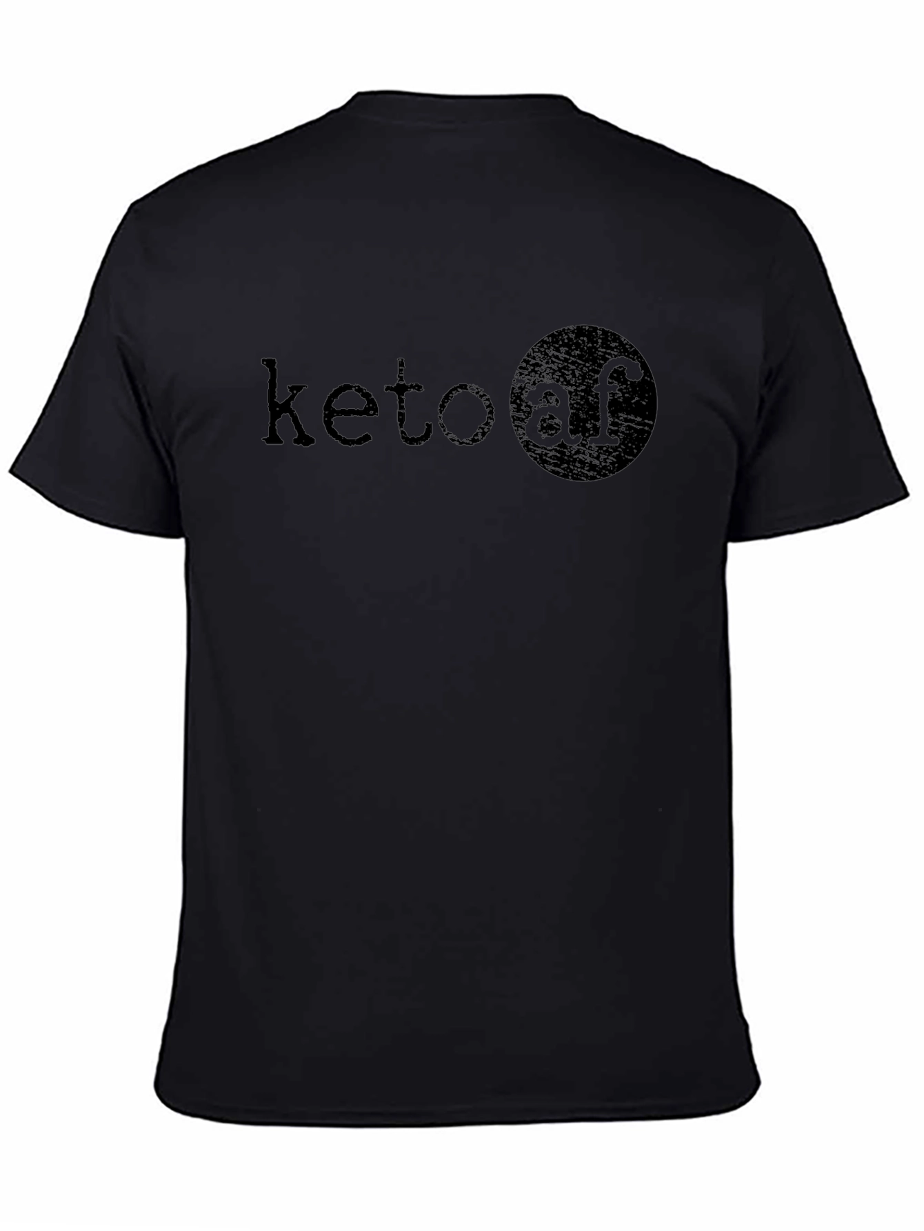 Keto AF Graphic Tee - Black Casual T-Shirt