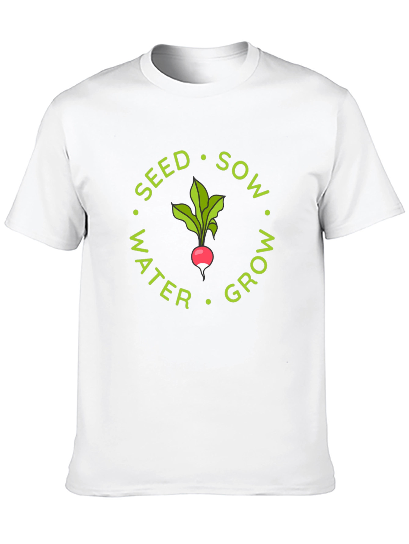 Seed Sow Water Grow Radish Graphic Tee