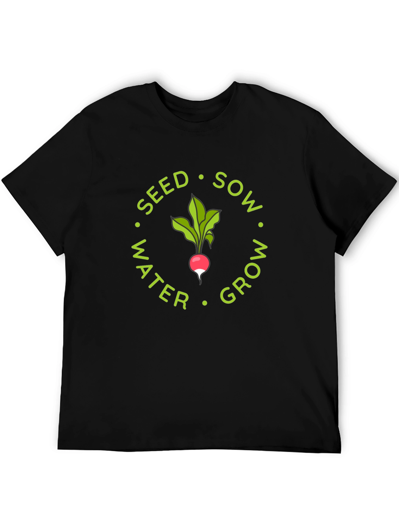 Seed Sow Water Grow Radish Graphic Tee
