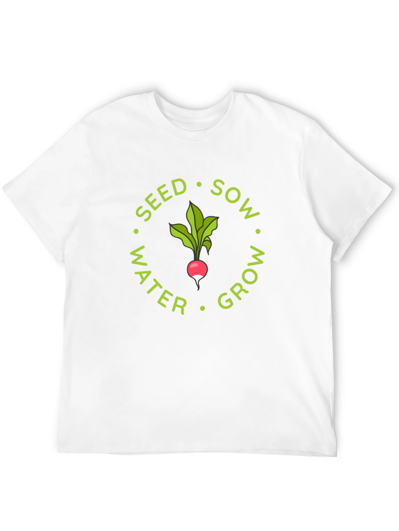 Seed Sow Water Grow Radish Graphic Tee