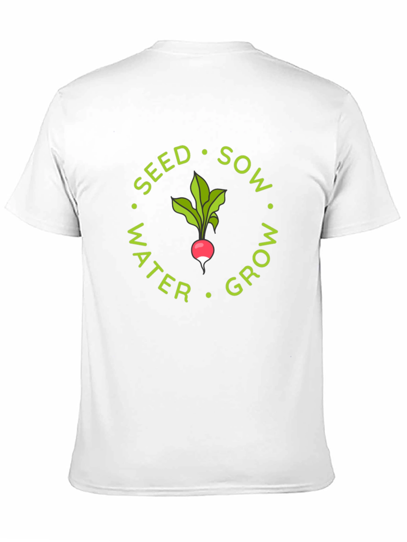 Seed Sow Water Grow Radish Graphic Tee