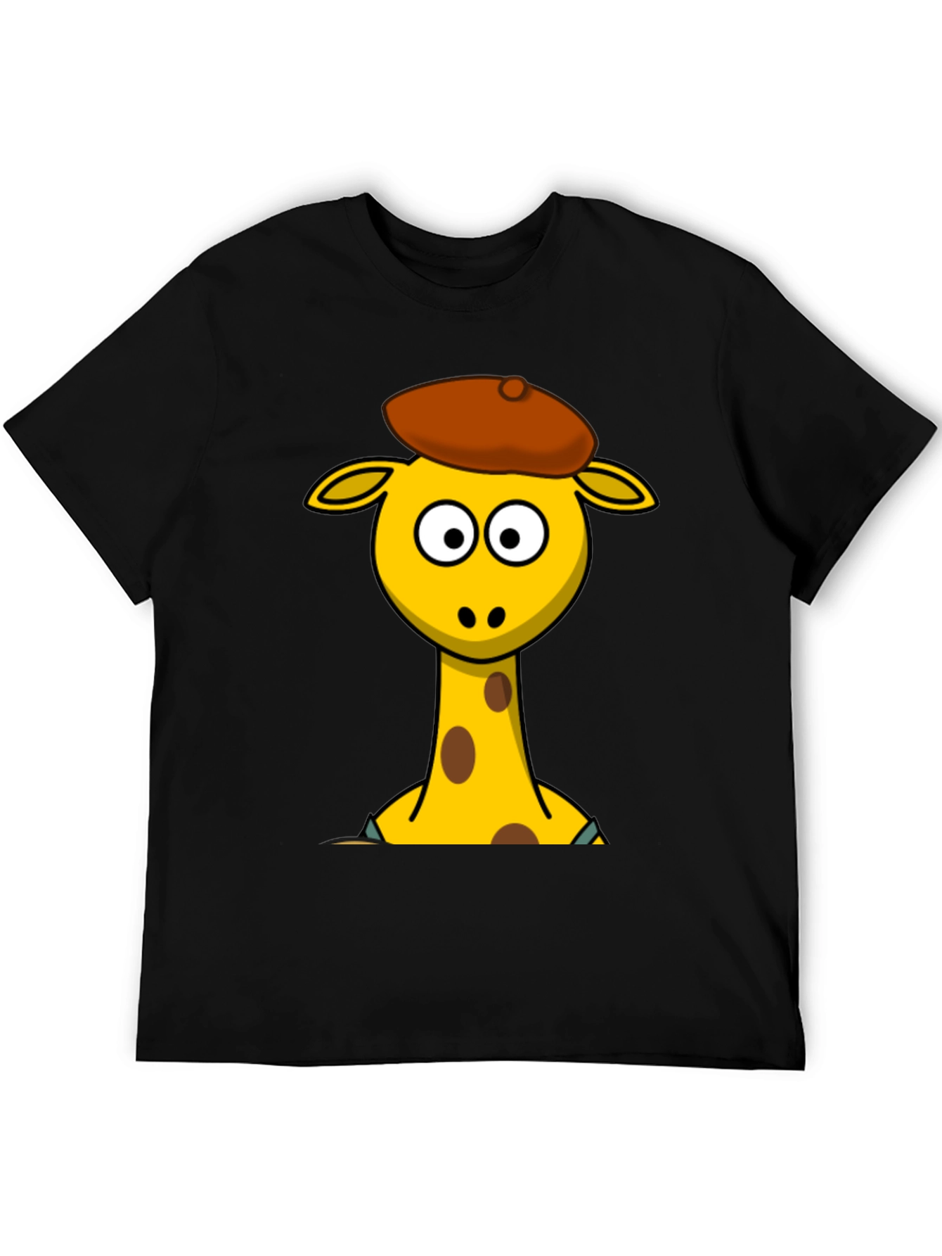 Cartoon Giraffe T-Shirt - Quirky Graphic Tee
