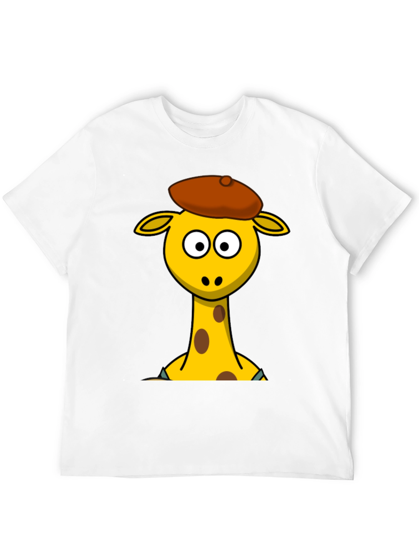 Cartoon Giraffe T-Shirt - Quirky Graphic Tee