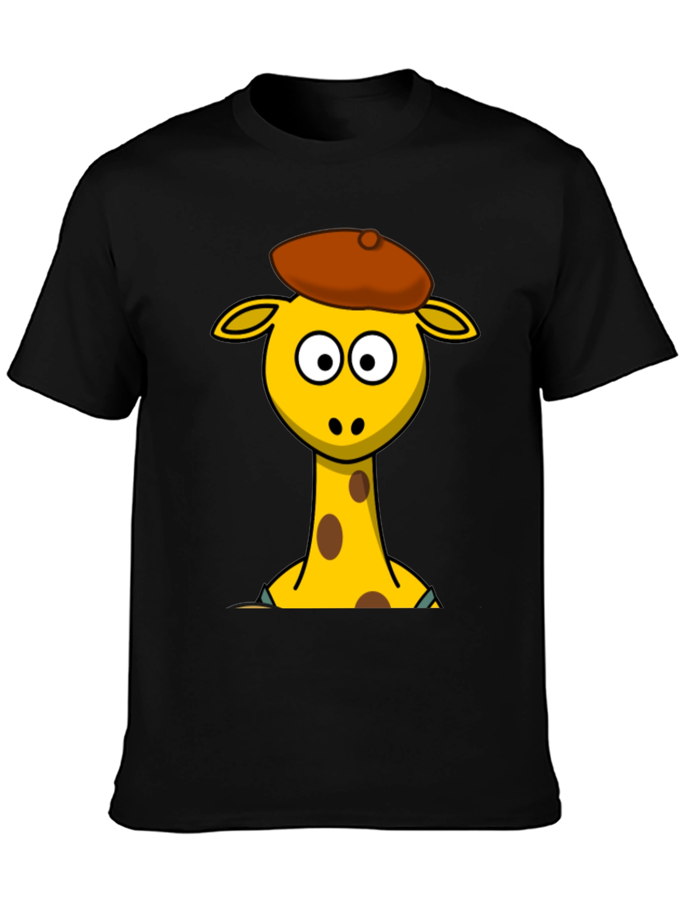Cartoon Giraffe T-Shirt - Quirky Graphic Tee
