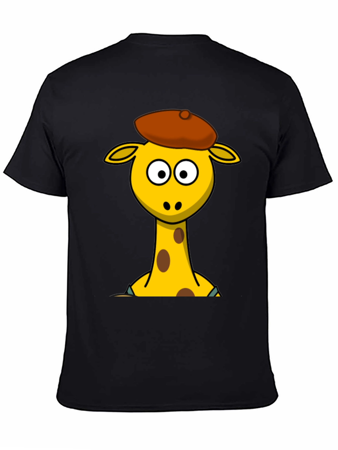 Cartoon Giraffe T-Shirt - Quirky Graphic Tee