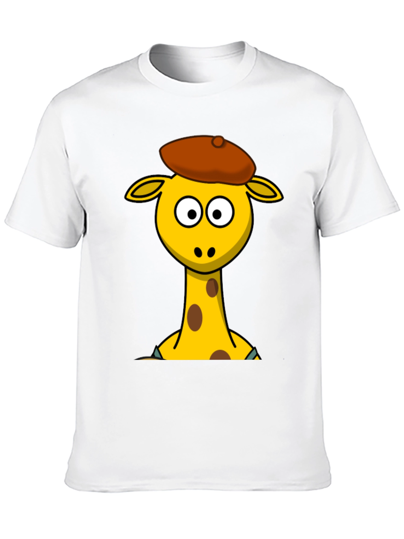 Cartoon Giraffe T-Shirt - Quirky Graphic Tee