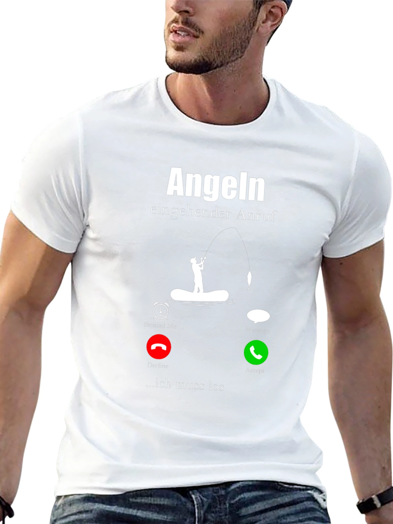 Angeln Incoming Call Fishing T-Shirt