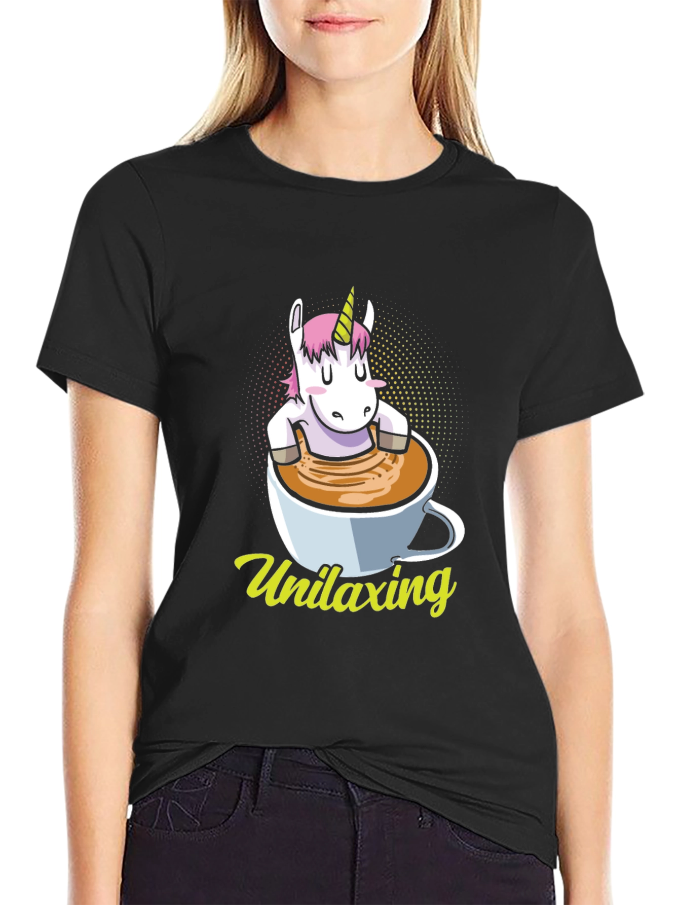 Unilaxing Unicorn Coffee T-Shirt