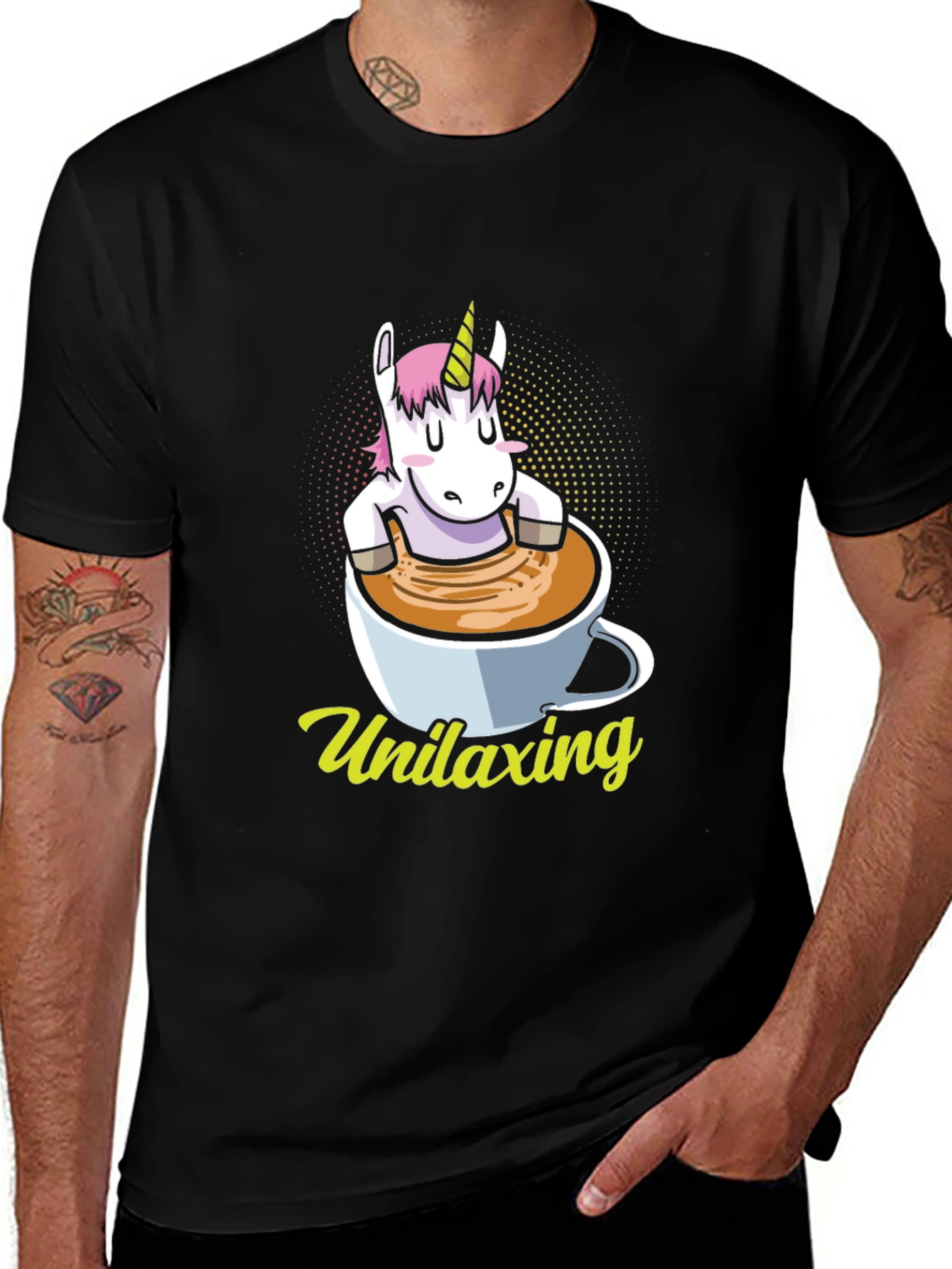 Unilaxing Unicorn Coffee T-Shirt