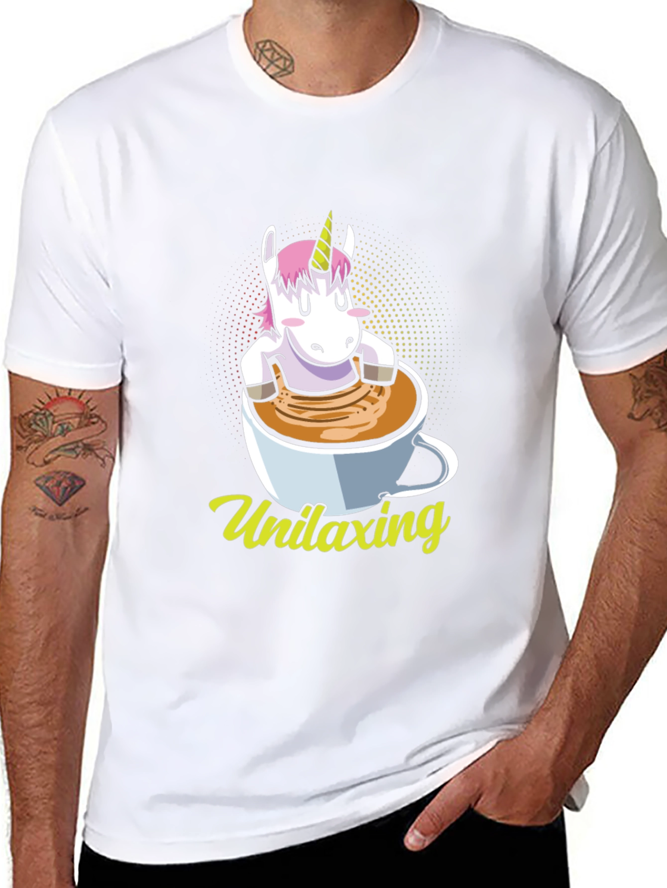Unilaxing Unicorn Coffee T-Shirt